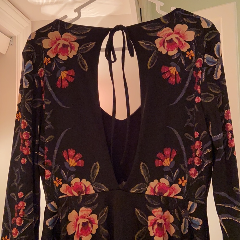 Free People Date Night Black Long Sleeve Mini - Picture 7 of 7